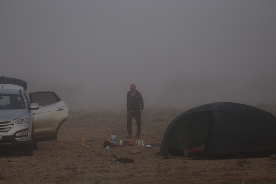 3 Misty camp site in the morning